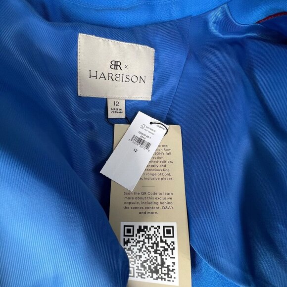 Banana Republic xHARBISON Blue Wool Blazer Size 12 - Picture 12 of 15